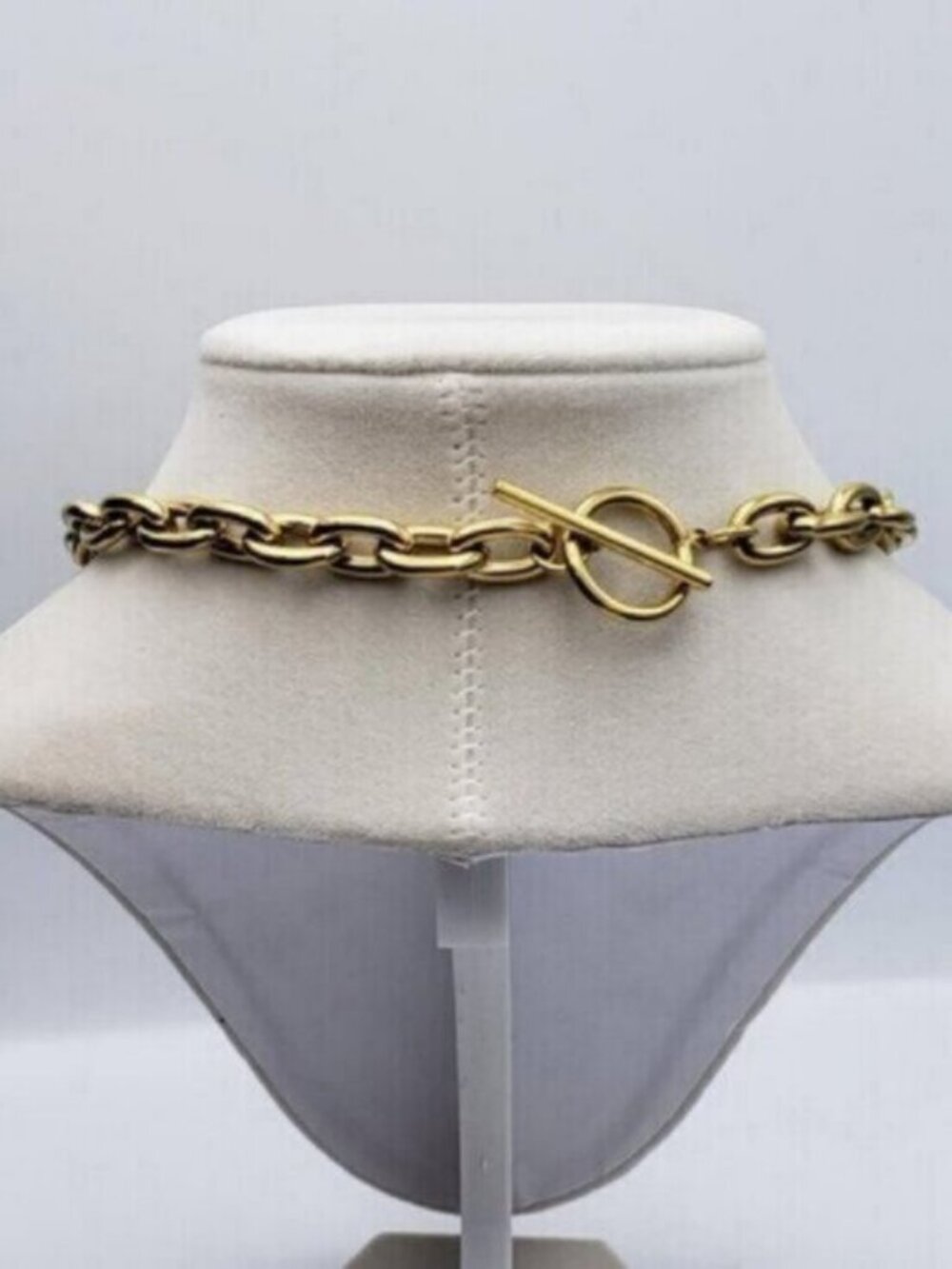 Authentic Louis Vuitton Gold Padlock w/Unbranded Stainless Steel Chain Necklace - Picture 6 of 14